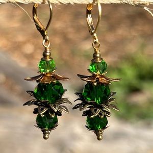 Hand Crafted Artisan Earrings, Forbidden Fruit~ Agape